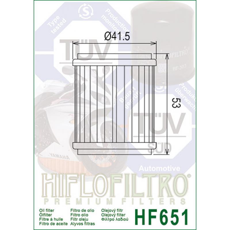 Фильтр масляный HIFLO HF651